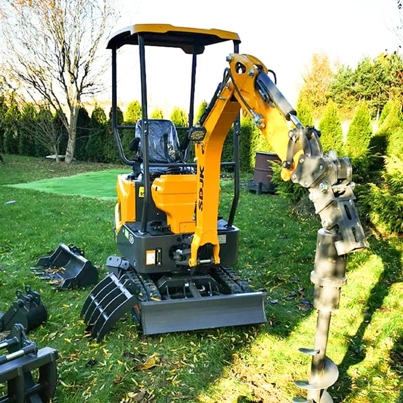 Hot selling mini excavator, multifunctional tracked agricultural excavator, 1 customized enclosed excavator for quick delivery