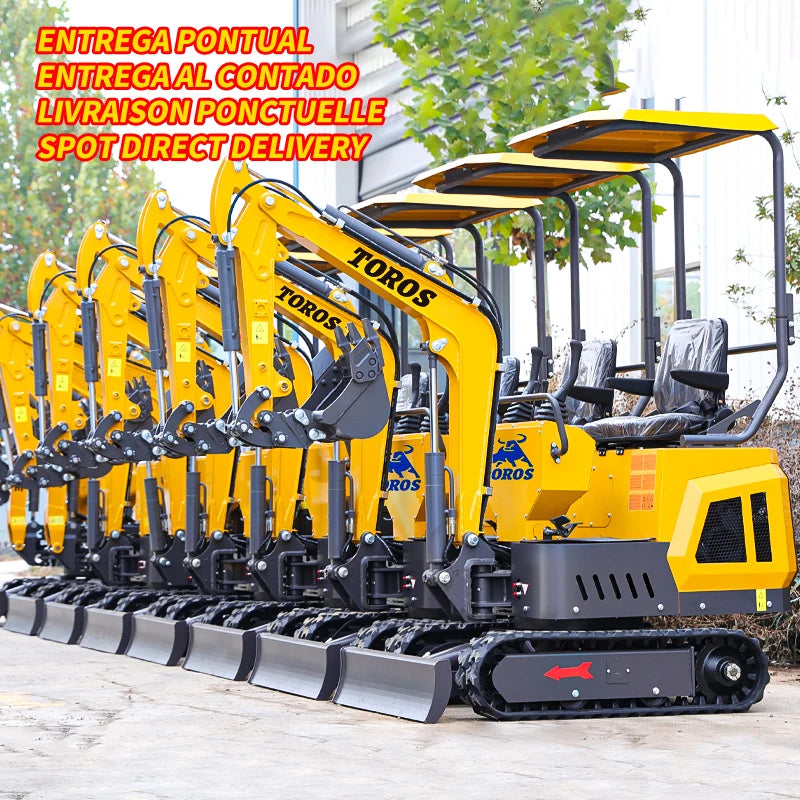 EURO 1 Ton Mini Excavator For Sale Hydraulic Crawler excavadora 1000kg Factory Small Digger customized excavator Fast delivery