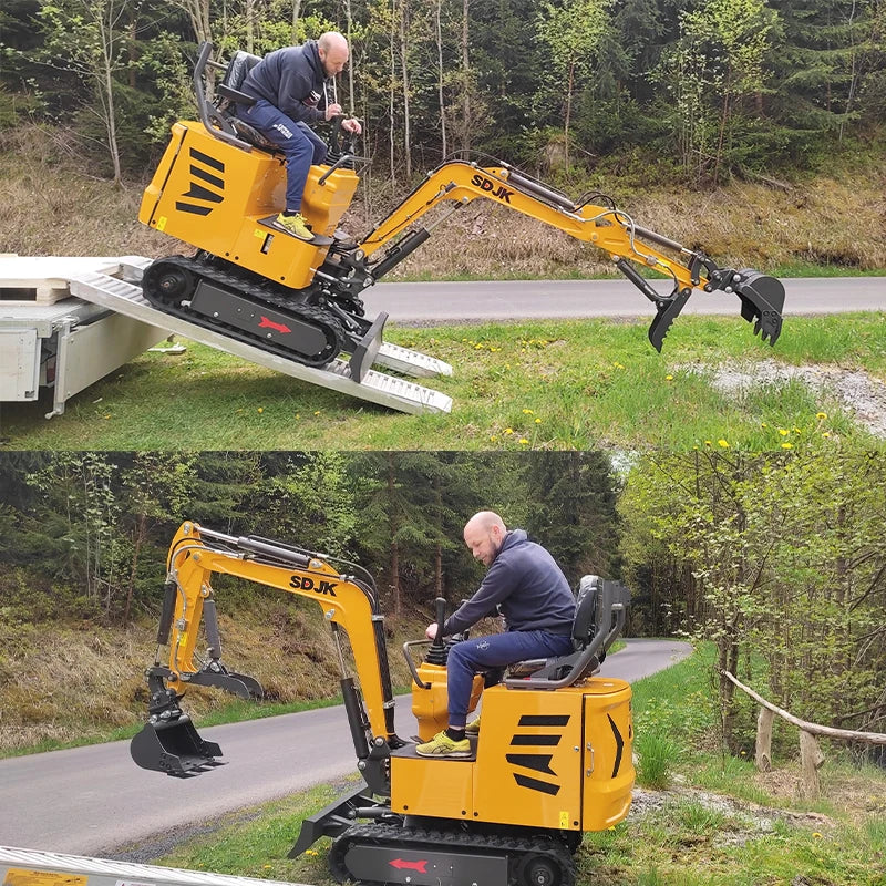 Hot selling mini excavator, multifunctional tracked agricultural excavator, 1 customized enclosed excavator for quick delivery