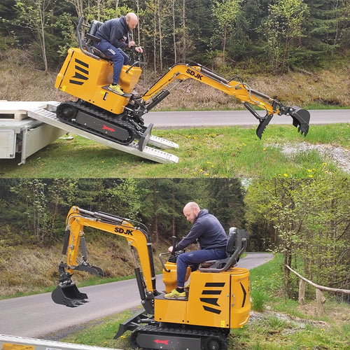 Hot selling mini excavator, multifunctional tracked agricultural excavator, 1 customized enclosed excavator for quick delivery